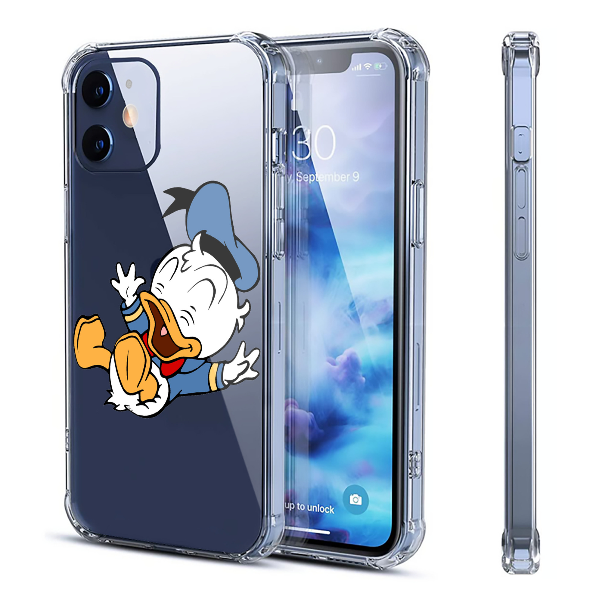 （画像用） ミッキーマウス Mickey Mouse 【iPhone 12シリーズ対応】透明スマホケース（クリアソフトケース）